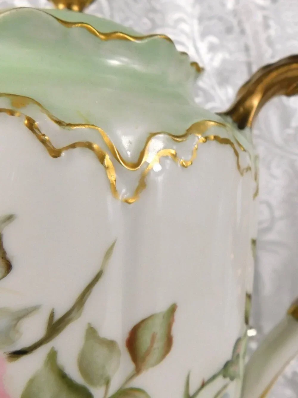 Mint Green Haviland Chocolate Pot # 27240